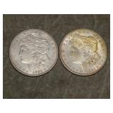 1921 D & 1921 P Morgan SILVER Dollars NICE