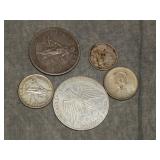 1.25 Troy Ounces of Foreign SILVER coins