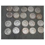 20 Kennedy 1964 90% SIlver Half Dollars