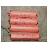 1929 P&D, 30 D, 34 D Rolls Wheat Back Cents