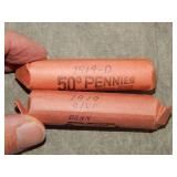 1919 P& D Rolls  of 50 ea Wheat Back Cents