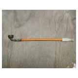 Antique Chinese Opium Pipe Bronze, Stone, Bamboo