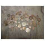 OLDER Foreign Silver Coins 8.99 Troy ounces
