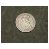 1852 Liberty Seated Dime F/VF to me U Grade