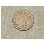 1852 Large Cent XF to me U Grade