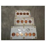 3 pretty cool UNC Lincoln Cent sets 1943 & UP