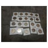 20 Frankin SILVER Half Dollars some UNC !!