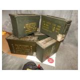 6 Various Military Ammo Cans
