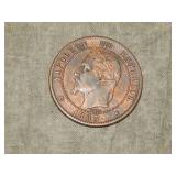 1863 French 10 Centimes NICE !!!