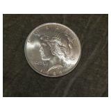 1923 Peace SILVER Dollar UNC to me U Grade