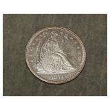 1871 Liberty Seated SiLVER DOLLAR !!! great detail