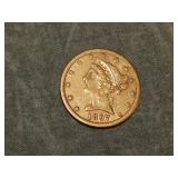1897 S $5 GOLD Coin NICE coin BETTER DATE !!! NICE