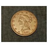 1851 $10 Gold Coin BETTER DATE !!! NICE