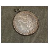1878 S Morgan Silver Dollar in Casino Bezel