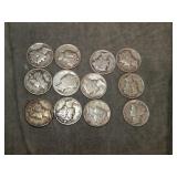12 SILVER Mercury Dimes