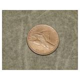 1857 Flying Eagle Cent VF to me U Grade