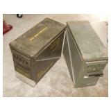 Pair of LARGE Miltary Ammo Cans