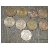 9 .900 SILVER coins from Mexico 8.58 Troy Ounces