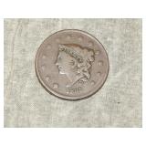 1835 Large Cent in FINE to me u Grade
