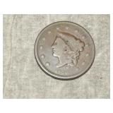 1836 Large Cent in FINE to me u Grade