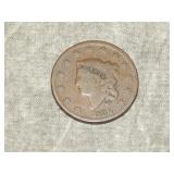 1834 Large Cent in FINE to me u Grade