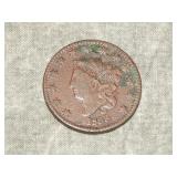 1833 Large Cent in Very Fine detail