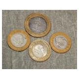 Mexico Bimetalic .925 Siver Center Coins UNCOMMON