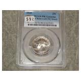 1939 PROOF Washington Quarter PCGS spot removed