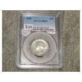 1940 PROOF Washington Quarter PCGS PR65