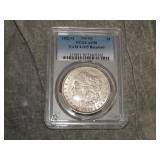 1882 O Morgan  Dollar PCGS AU50 VAM 4 O/S recessed