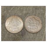 1921 S & 1889 P Morgan SILVER Dollars