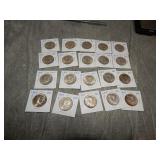 20 Kennedy 1964 D 90% SILVER Half Dollars UNC