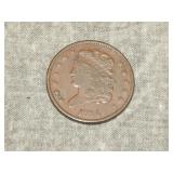 1834 Half Cent VF to me U Grade