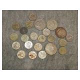 Group of Mexican SILVER  coins 3.83 OZT