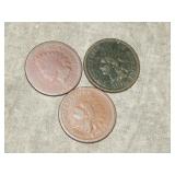 1874, 1875, 1876 Indian Head Cents BETTER DATES