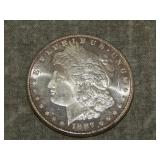 1887 P Morgan SILVER Dollar UNC to me U Grade