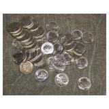 Roll of 50 1951 P Roosevelt 90% SILVER Dimes UNC!!