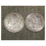 1879 O & 1880 O (micro) Morgan SILVER Dollars
