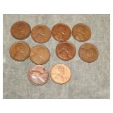 (10) 1933 D Lincoln Cents BETTER DATE