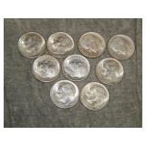 9 Roosevelt SILVER 1948 S Dimes NICE !!!