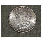 1881 S Morgan SILVER Dollar UNC To Me U Grade