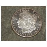 1887 P Morgan SILVER Dollar UNC To Me U Grade