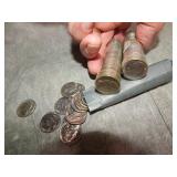 Uncirculated Jefferson 5c Rolls 1956 D, 58 D, 65 P