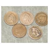 1859, 60, 61 & 64 (2) Indian Head Cents