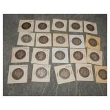 20 Barber SILVER Half Dollars