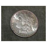 1882 S Morgan SILVER Dollar UNC but with pink
