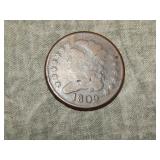 1809 Half Cent sm 0 inside lg 0 rare variety