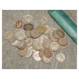 50 Mercury SILVER Dimes 1939-1942