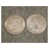 Pair of 1921 S Morgan SILVER Dollars