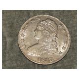 1833 Capped Bust Half Dollar VERY NICE !!!